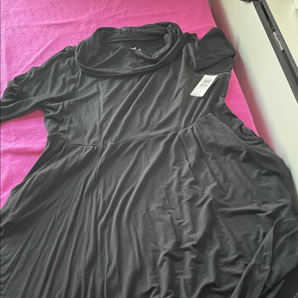 Torrid Black Cowl Neck Dress